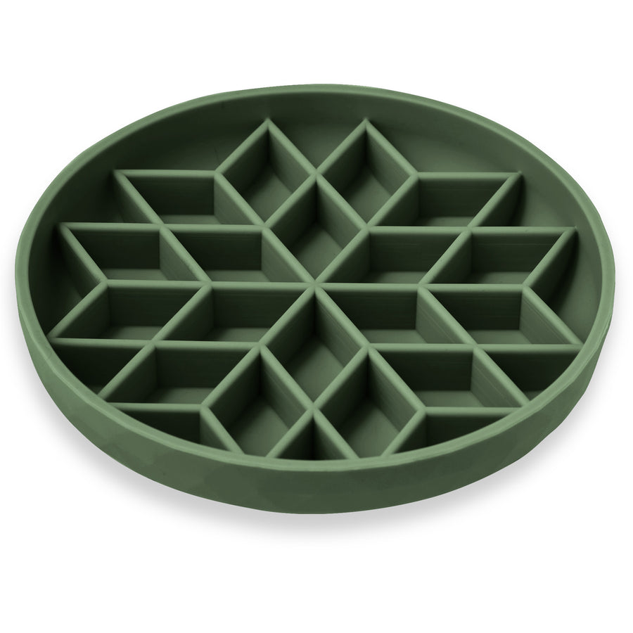 Diamond Slow Feeder Pet Bowls