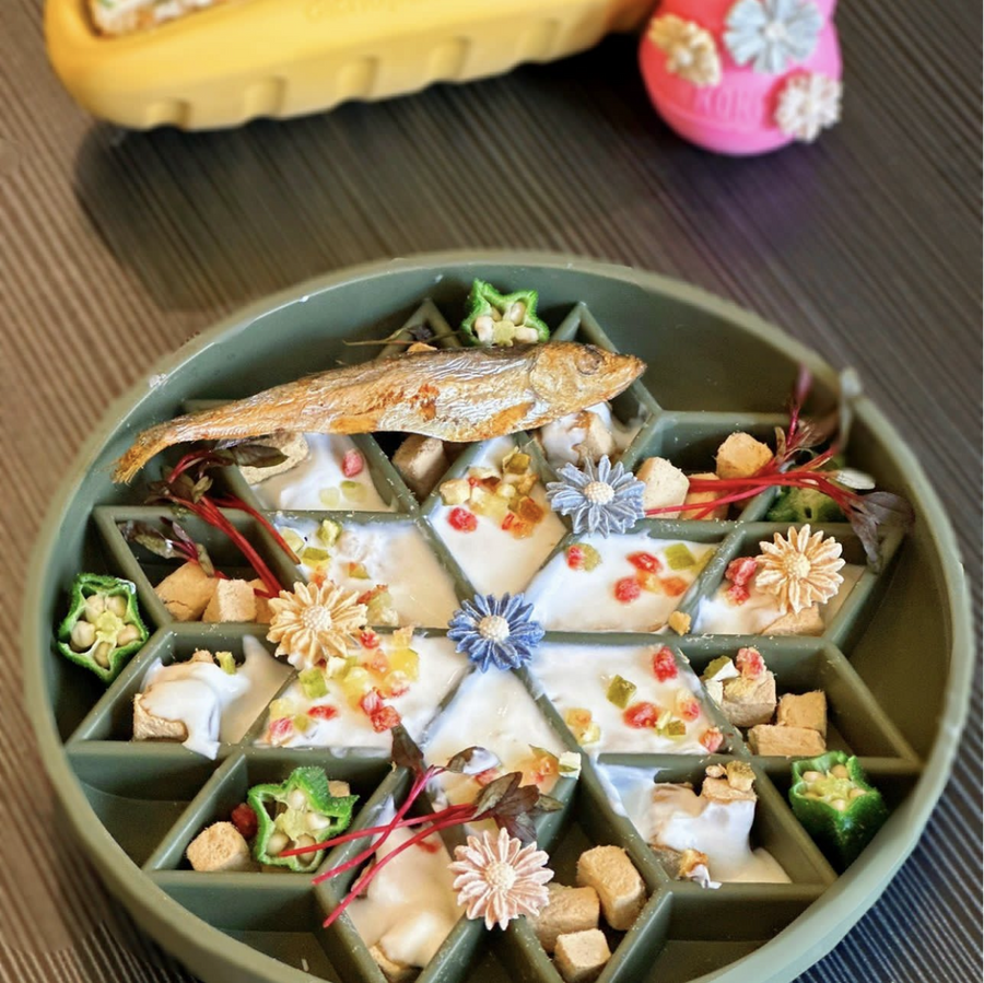 Diamond Slow Feeder Pet Bowls