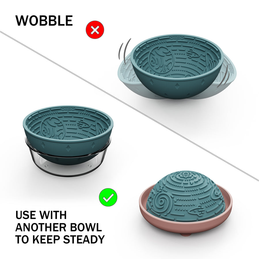 OHMO Lick Bowl w/ Wobbly Design
