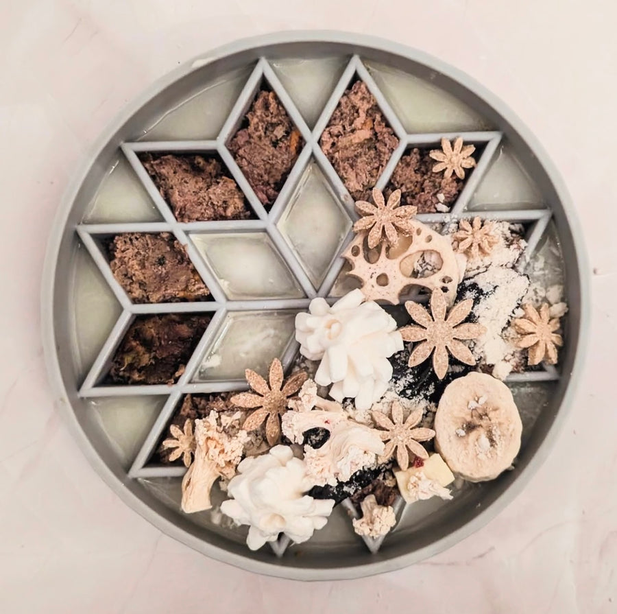 Diamond Slow Feeder Pet Bowls