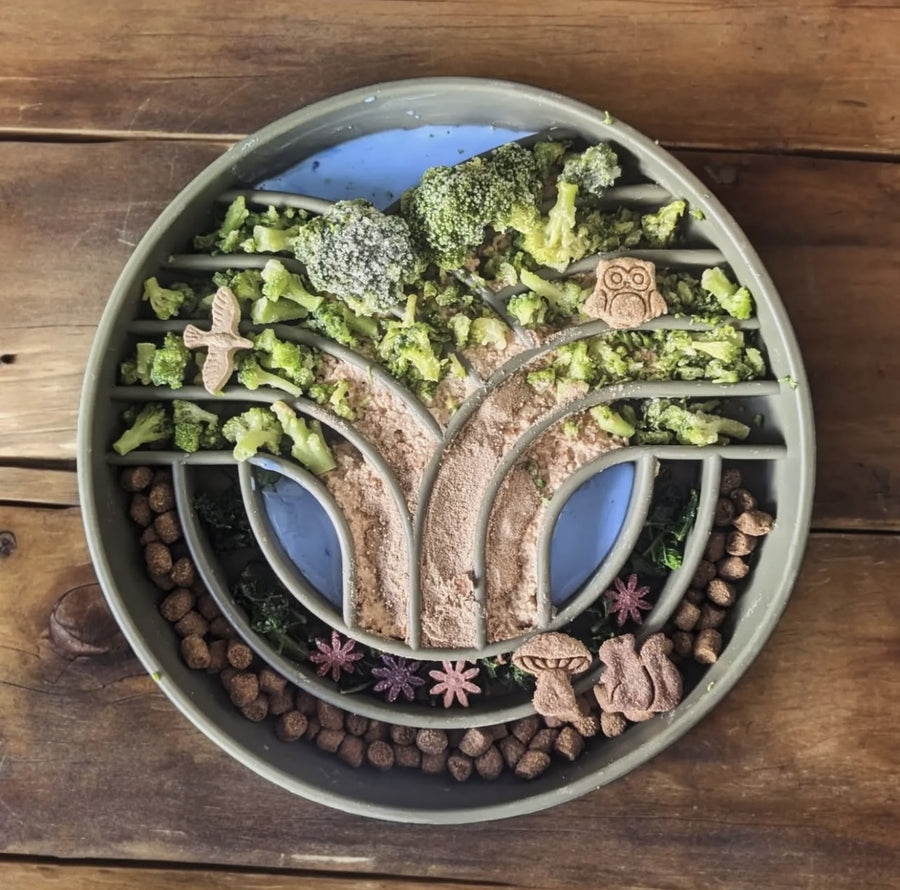 Tree of Life Slow Feeder Pet Bowls